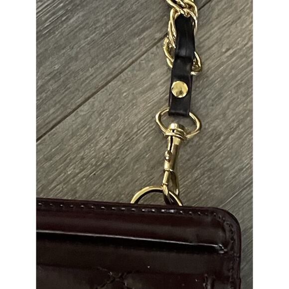 Vtg. Top Handle Messenger Shoulder Bag Attache Briefcase Oxblood Burgundy Career - Picture 3 of 14